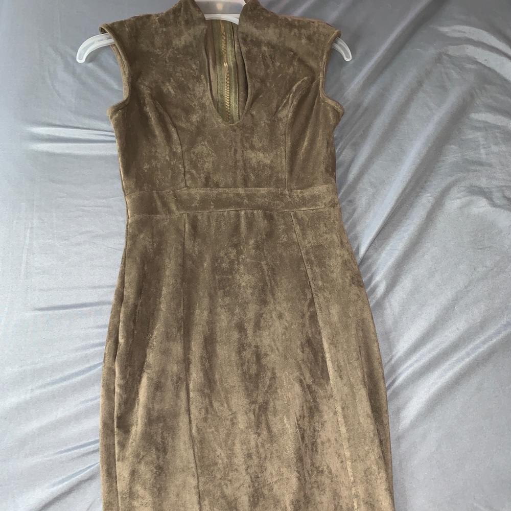 Green Velvet Dress